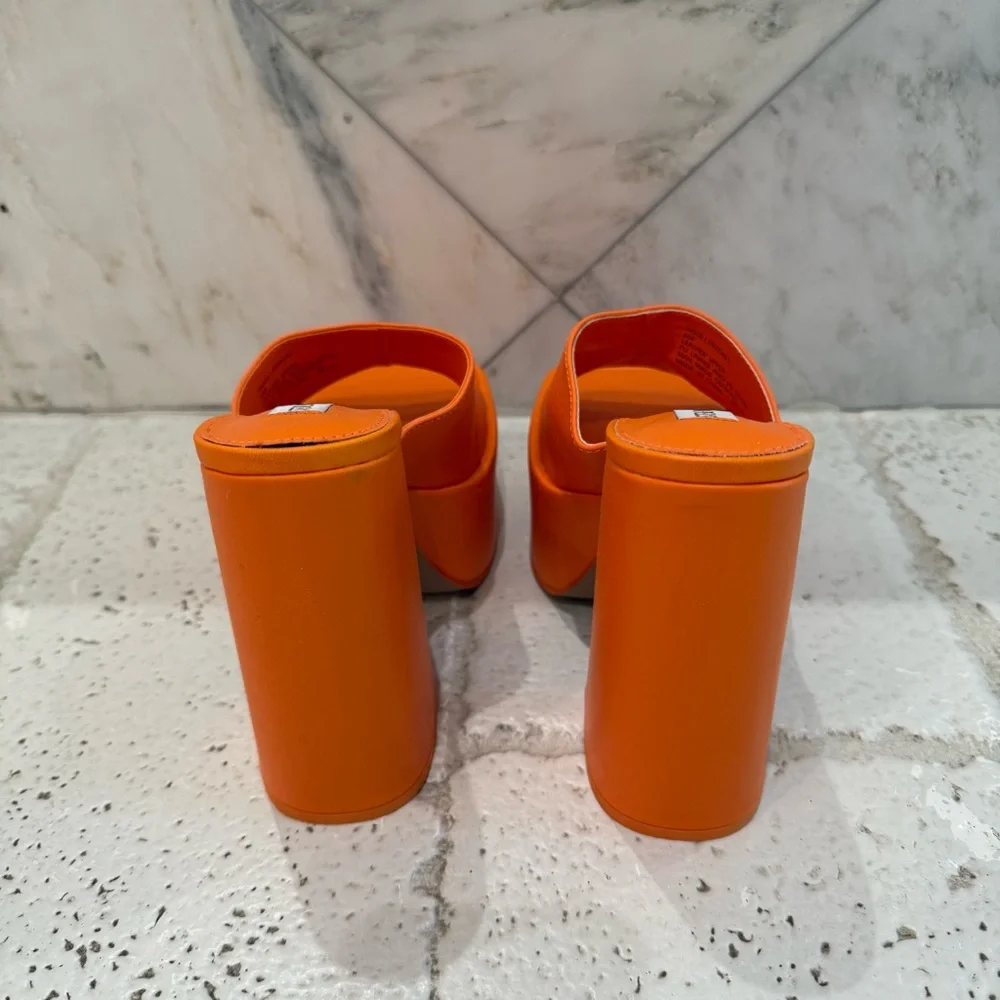 Steve Madden orange platforms